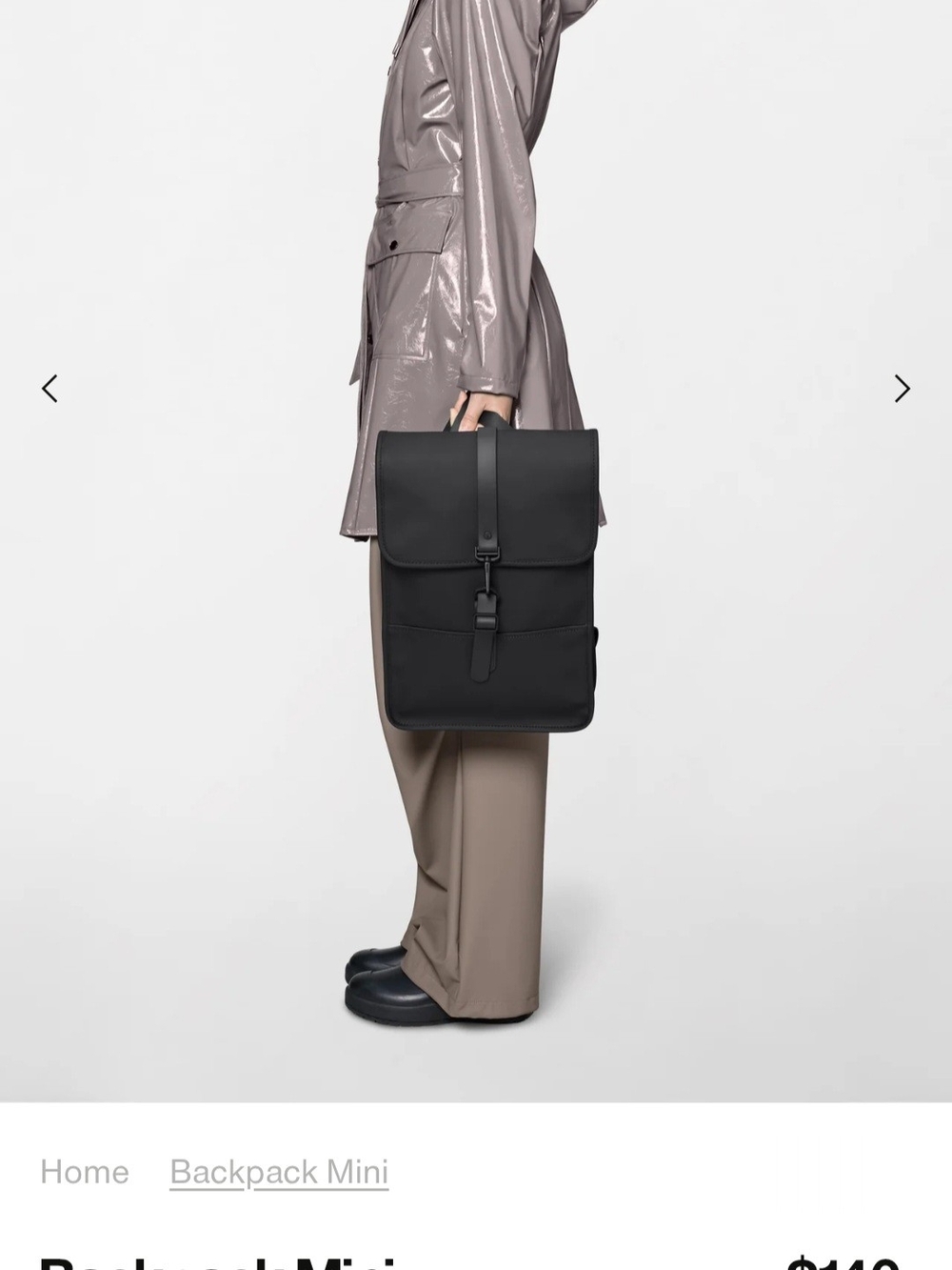 Black Mini Backpack - Sleek Urban Carry
